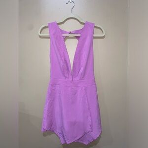 NEW* Size medium pink/purple Backless Romper (TOBI brand).